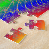 Puzzle Motif spiral coloré (Côté)