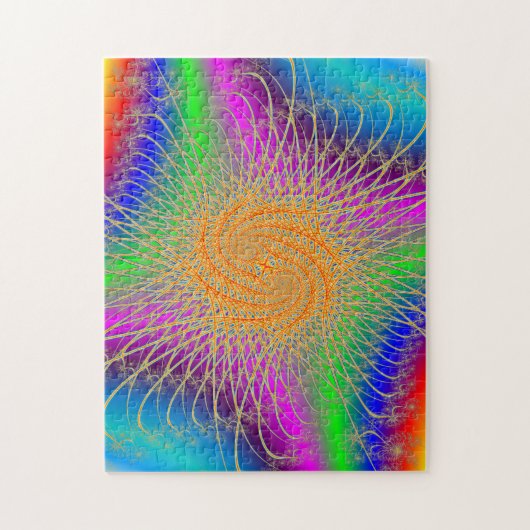 Puzzle Motif spiral coloré (Vertical)