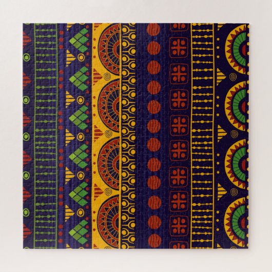 Puzzle Motif tribal, polyvalent pour diverses utilisation (Horizontal)