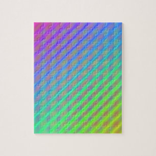 Puzzle Motif trié couleur néon