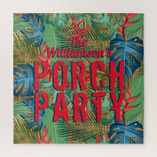 Puzzle Motif Tropical de Porch Party (Vertical)