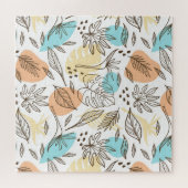 Puzzle Motif tropical d'été dessiné à la main (Horizontal)