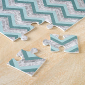 Puzzle Motif turquoise et Crystal Zigzag (Côté)