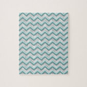 Puzzle Motif turquoise et Crystal Zigzag (Vertical)