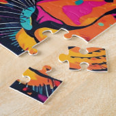 Puzzle Motif vibrant de léopard de jungle (Côté)