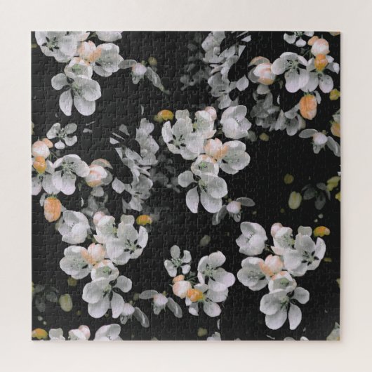 Puzzle Motif Vintage fleuri sans éclat (Vertical)