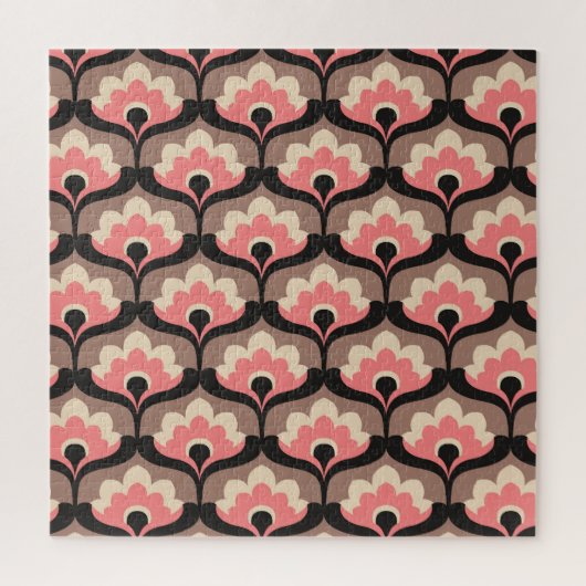 Puzzle Motif vintage fleuri sans joint (Vertical)