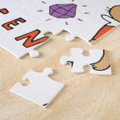 Puzzle Motif Vintage Halloween Cats (Côté)