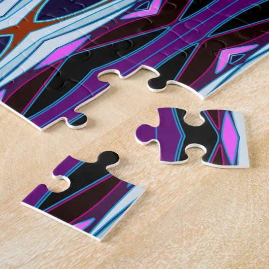 Puzzle Motif violet unique (Côté)