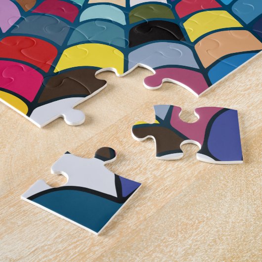 Puzzle Motif Web Araignée multicouleur (Côté)