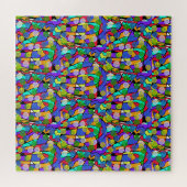 Puzzle Motifs abstraits tourbillonnants pastel (Horizontal)