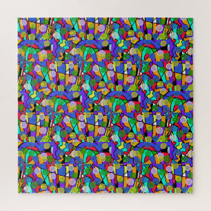 Puzzle Motifs abstraits tourbillonnants pastel