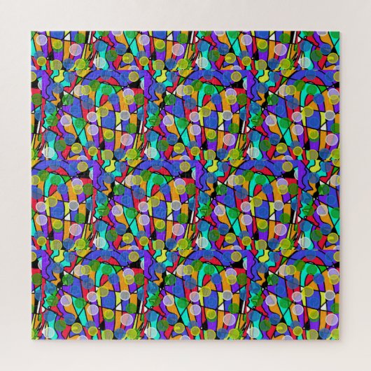 Puzzle Motifs abstraits tourbillonnants pastel (Vertical)