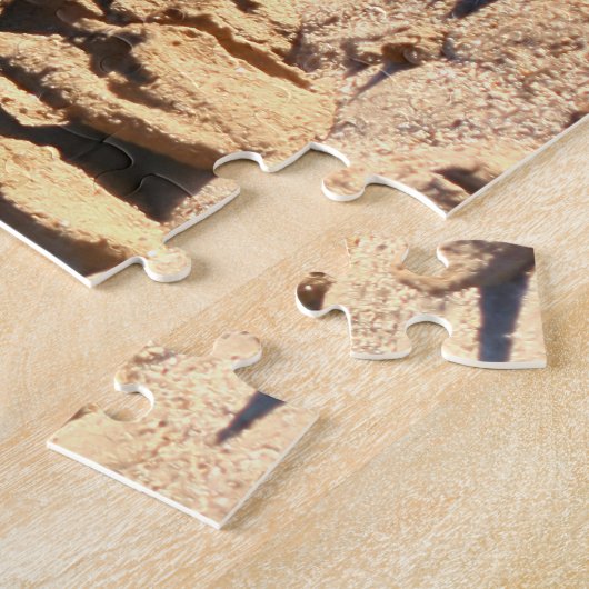 Puzzle Motifs dans le sable après la pluie (Côté)