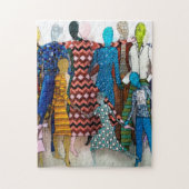 Puzzle Motifs dansant pieds nus (Vertical)