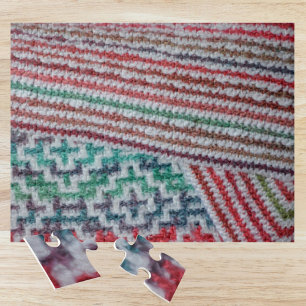 Puzzle Motifs de Crochet colorés