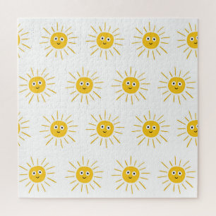 Puzzle Motifs de soleil : vintage et transparent.