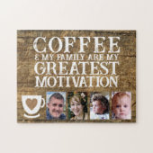Puzzle Motivation du café 4 photo brun blanc (Horizontal)