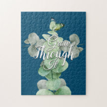 Motivation Words Aquarelle Eucalyptus Papillon