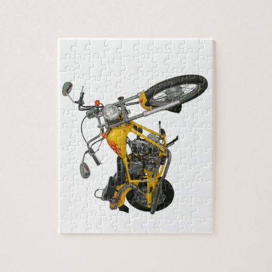Puzzle Moto jaune (Vertical)