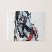 Puzzle Moto rouge rapide de speed-way (Horizontal)