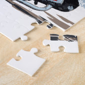 Puzzle Moto rouge rapide de speed-way (Côté)