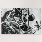 Puzzle Moto-Twin American Made Harley Biker (Horizontal)