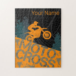 Puzzle Motocross Biker Moto Vintage et Moto
