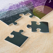 Puzzle motocross faisant du vélo de saleté emballant le (Côté)