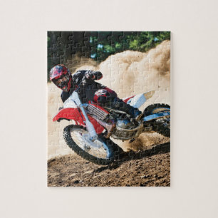Puzzle Motocross lance l'oreiller