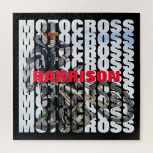 Puzzle Motocross Sports Dirt Biker Personalized