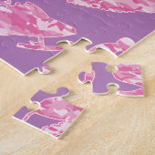 Puzzle Motoneige en Camouflage rose (Côté)