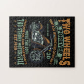 Puzzle Motorcycle Two Wheels Forever Vintage (Horizontal)
