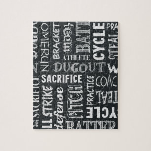 Puzzle Mots du tableau de bord du jeu de baseball