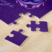 Puzzle Mots Personnalisés Courage Hope Papillon pourpre (Côté)