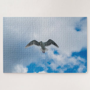 Puzzle Mouette à ailes grises en vol