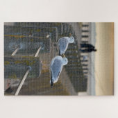 Puzzle Mouettes sur la promenade à Silloth, Cumbria (Horizontal)