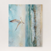 Puzzle Mouettes volant sur une plage (Vertical)