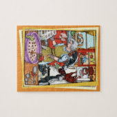 Puzzle Mouffettes dans la cuisine (Horizontal)