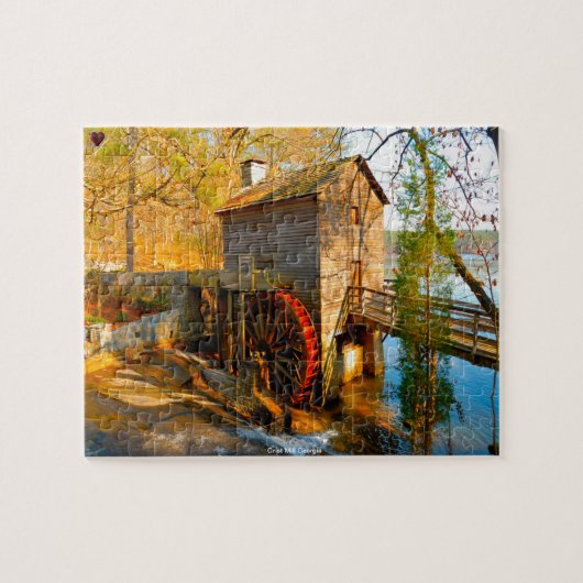 Puzzle Moulin à gruau Géorgie. (Horizontal)