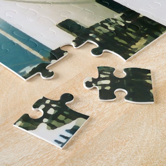 Puzzle Moulin à vent de Santorin, Grèce (Côté)