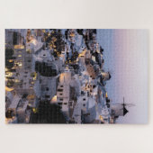 Puzzle Moulin à vent Grèce Santorin Maisons d'été Mer (Horizontal)