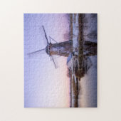 Puzzle Moulin à vent pendant le lever de soleil en (Vertical)