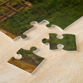 Puzzle Moulin à vent traditionnel sous les aurores boréal (Côté)