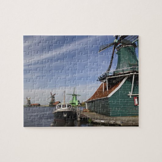 Puzzle Moulin à vent, Zaanse Schans, Hollande, Pays-Bas (Horizontal)