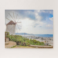 Moulin à vin traditionnel Village grec Mykonos Grè
