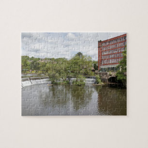 Puzzle Moulin et déversoir est de Belper en photo de