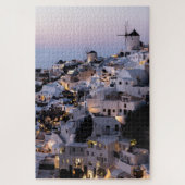 Puzzle Moulin Grèce Santorin Maisons d'été Mer (Vertical)