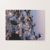 Puzzle Moulin Grèce Santorin Maisons d'été Mer Jigsaw (Horizontal)