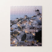Puzzle Moulin Grèce Santorin Maisons d'été Mer Jigsaw (Vertical)